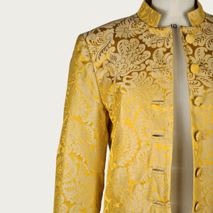 Women's Gold 'Holbein' Silk Frock Coat Sample (size small)