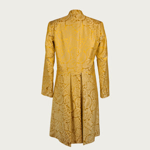 Women's Gold 'Holbein' Silk Frock Coat Sample (size small)