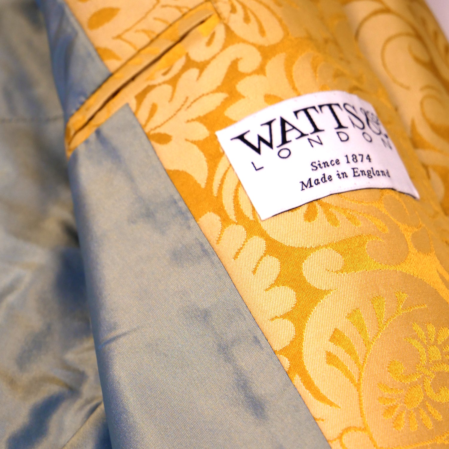 Women's Gold 'Holbein' Silk Frock Coat Sample (size small)