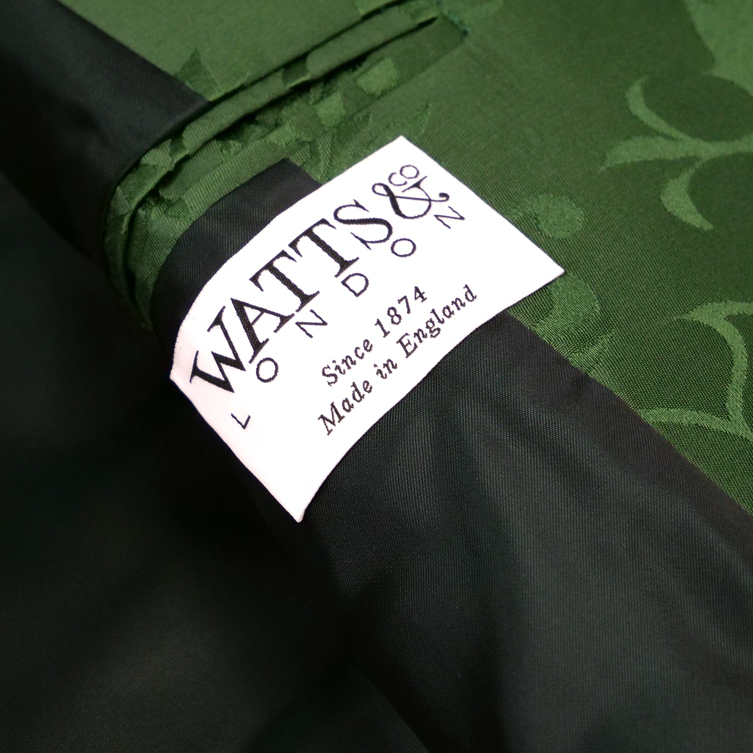 Women's Green 'Bellini' Silk Frock Coat Sample (size small)