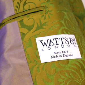 Women's Green/Gold 'Holbein' Silk Frock Coat Sample (size small)