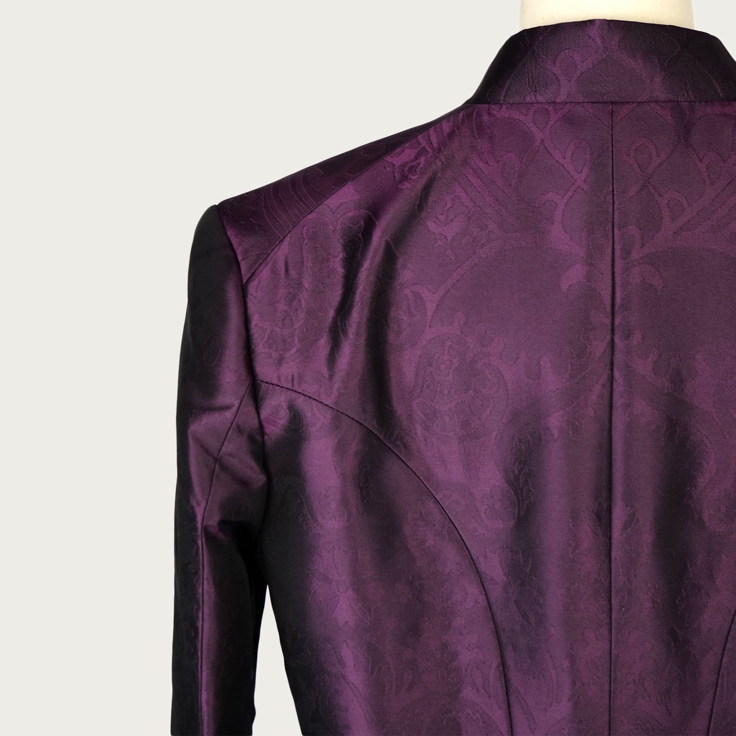 Purple velvet frock coat online