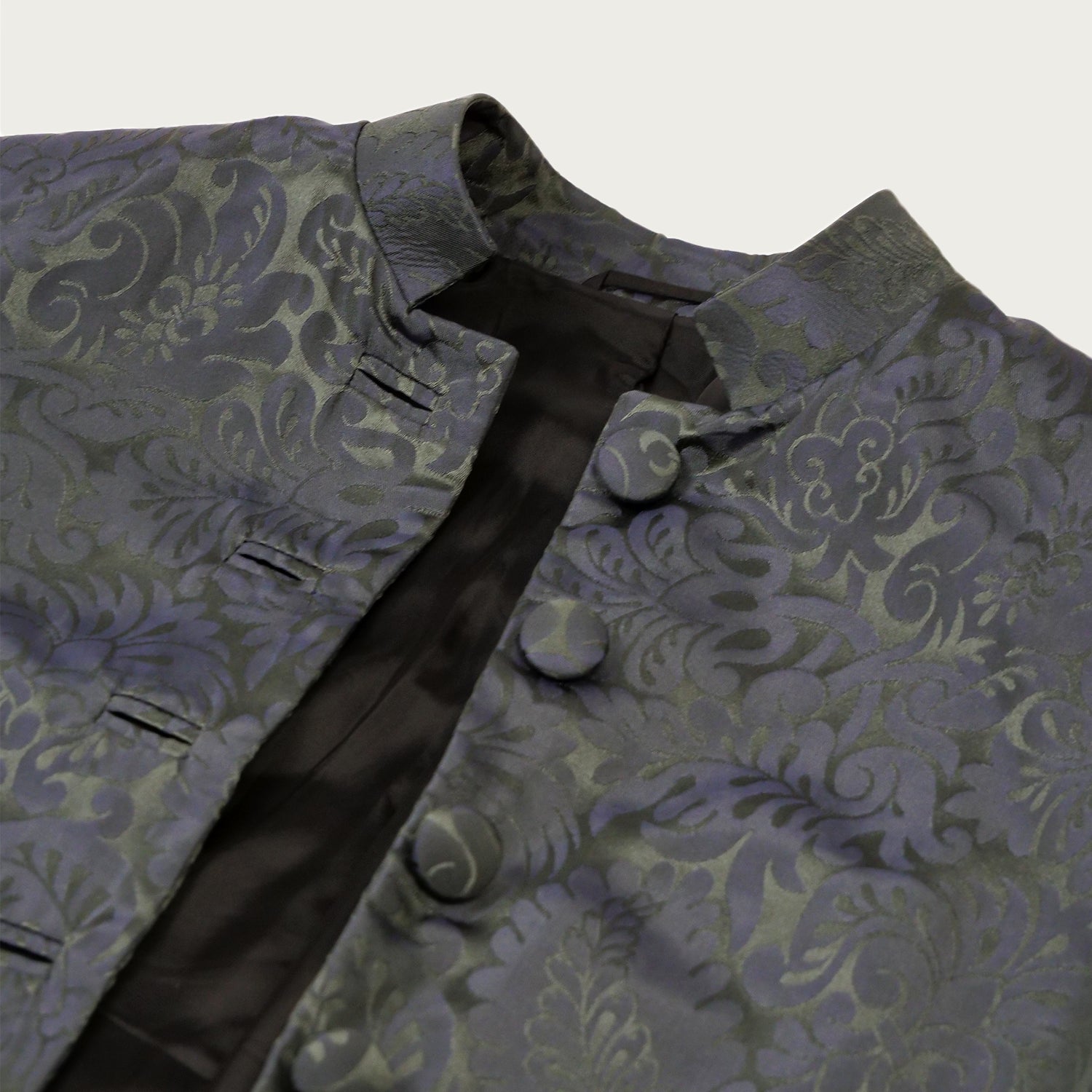 Women's Sarum Indigo 'Holbein' Silk Frock Coat Sample (size medium)