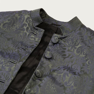 Women's Sarum Indigo 'Holbein' Silk Frock Coat Sample (size medium)