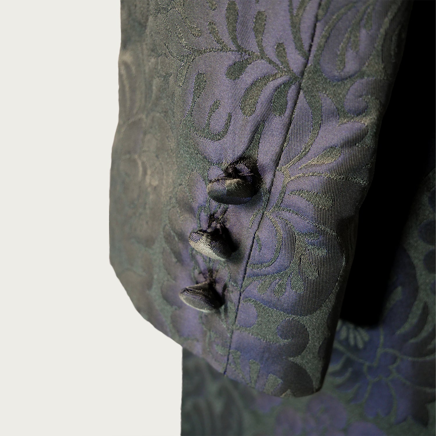 Women's Sarum Indigo 'Holbein' Silk Frock Coat Sample (size medium)