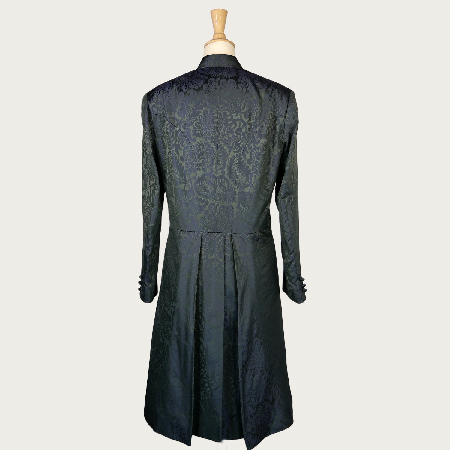 Women's Sarum Indigo 'Holbein' Silk Frock Coat Sample (size medium)