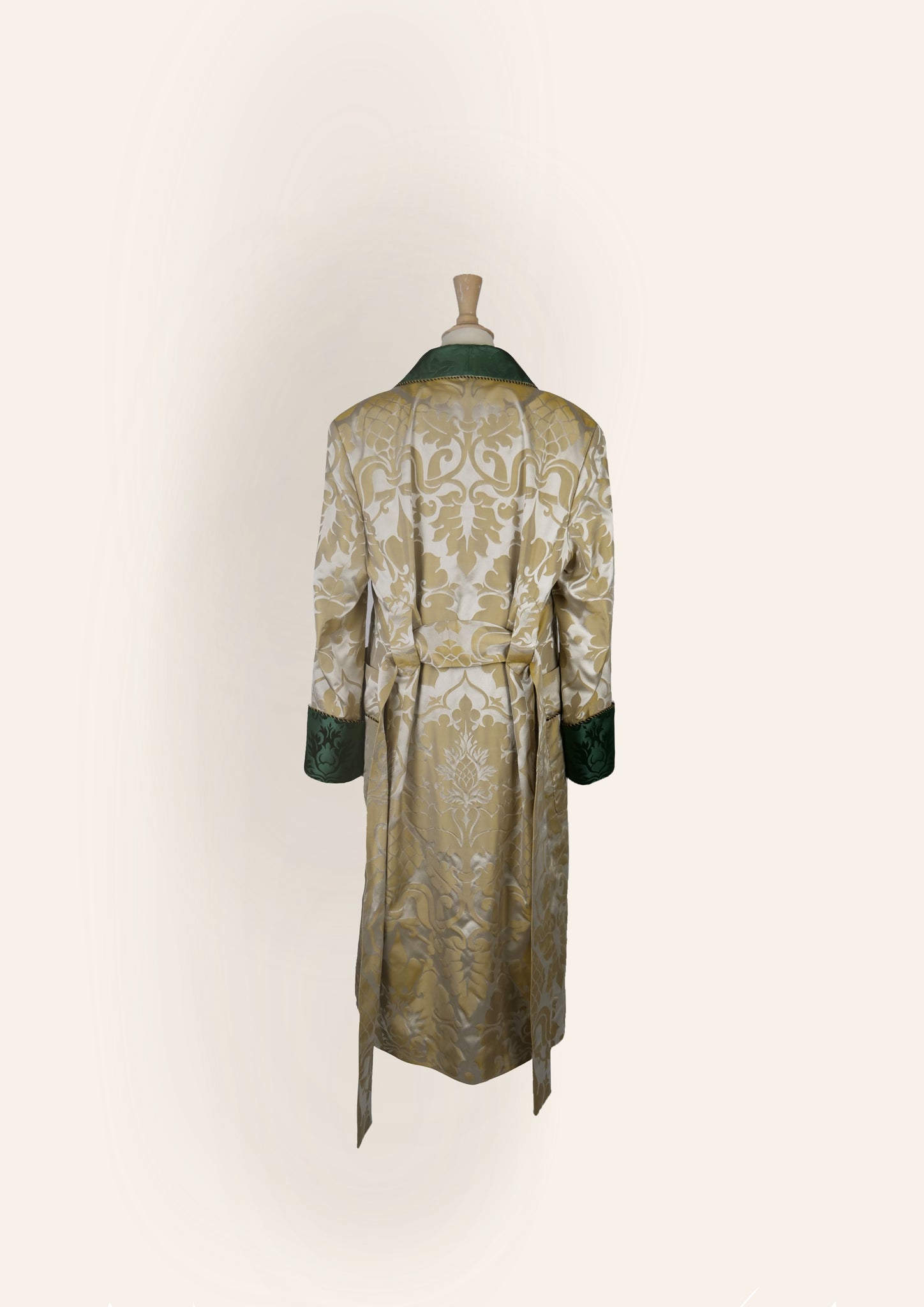 Women's Oyster Silk Dressing Gown Sample (size small)