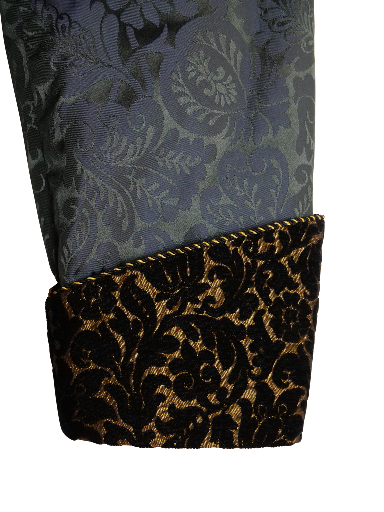 Men's Sarum Indigo 'Holbein' Silk Dressing Gown Sample (size large)