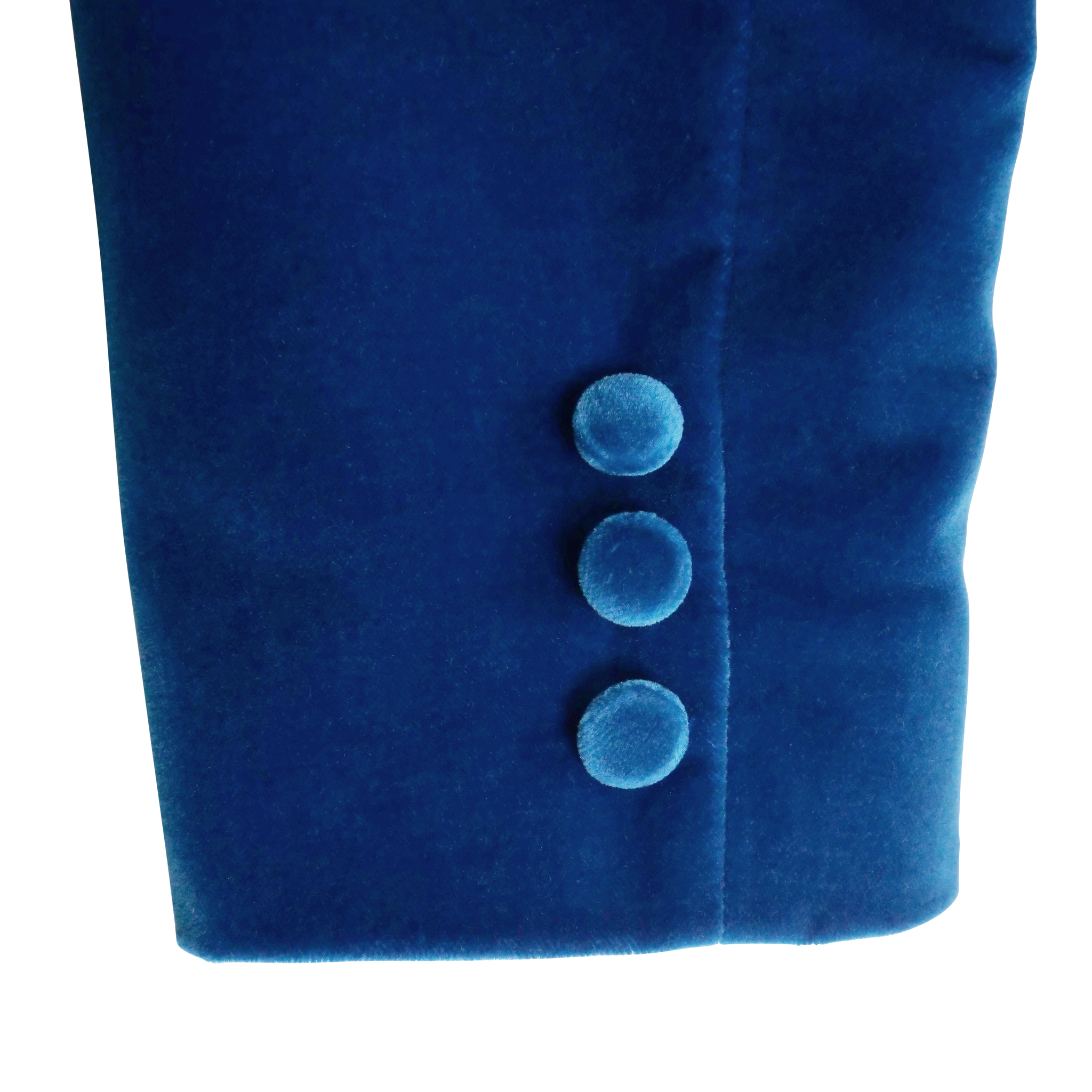 Cerulean Velvet Frock Coat