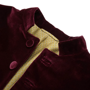 Wine Velvet Frock Coat