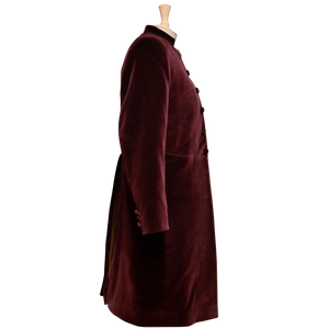 Wine Velvet Frock Coat
