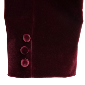 Wine Velvet Frock Coat
