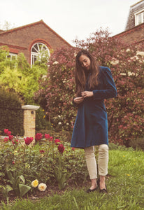 Cerulean Velvet Frock Coat