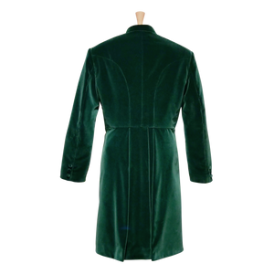 Forest Green Velvet Frock Coat